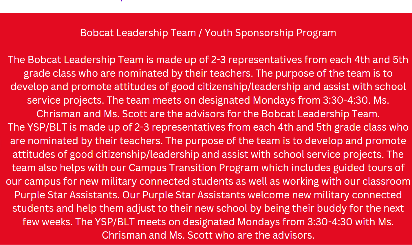bobcat leadership team