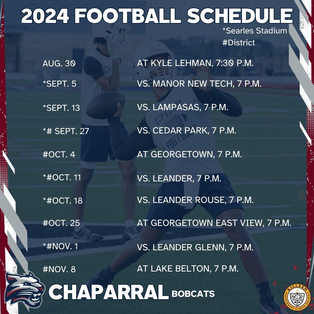 Chaparral football schedule