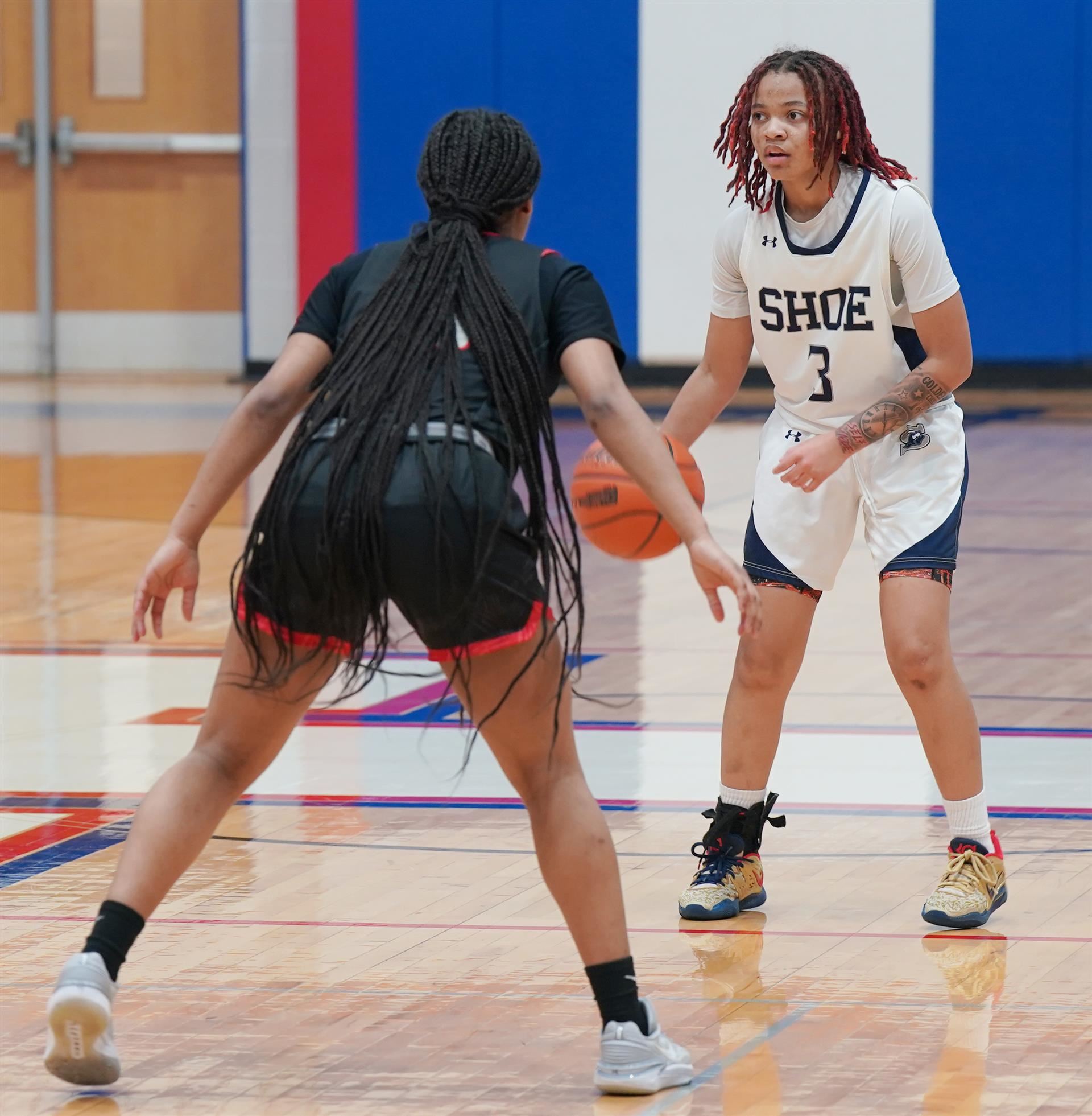 Looking to pass the ball