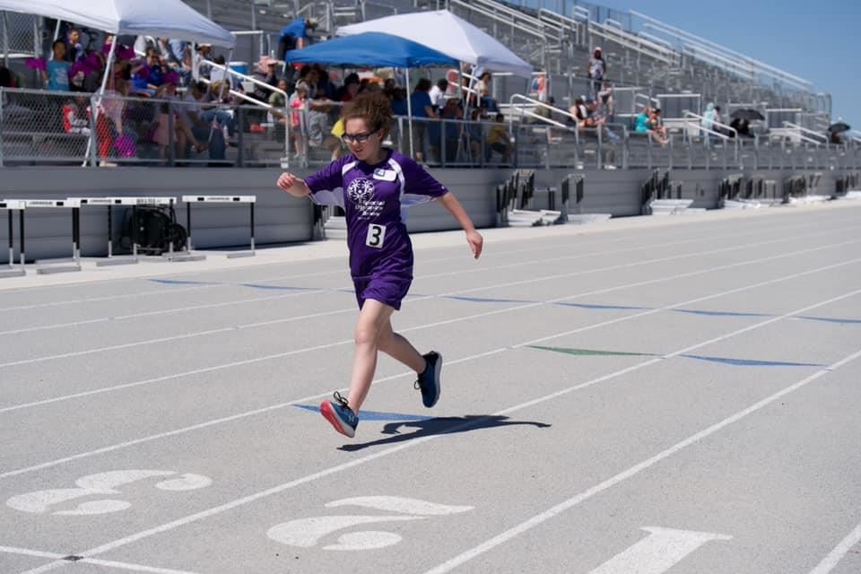 Athlete running