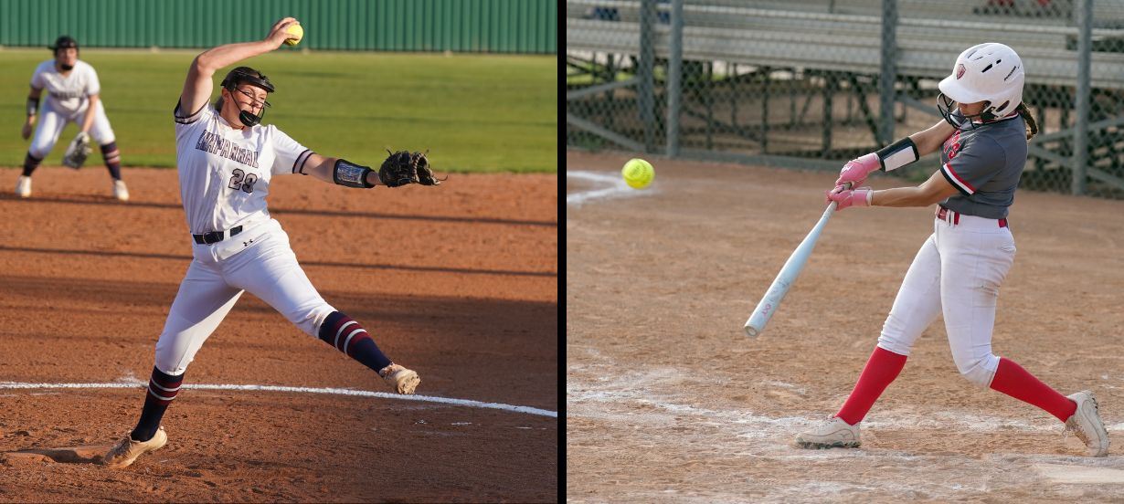  Softball duo pitch and hit
