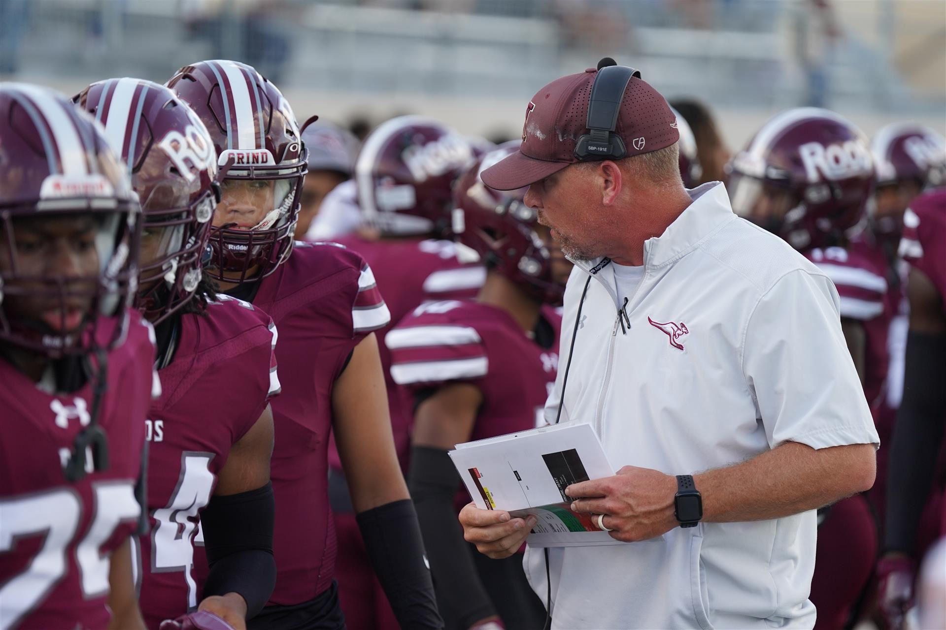 Coach on the sideline