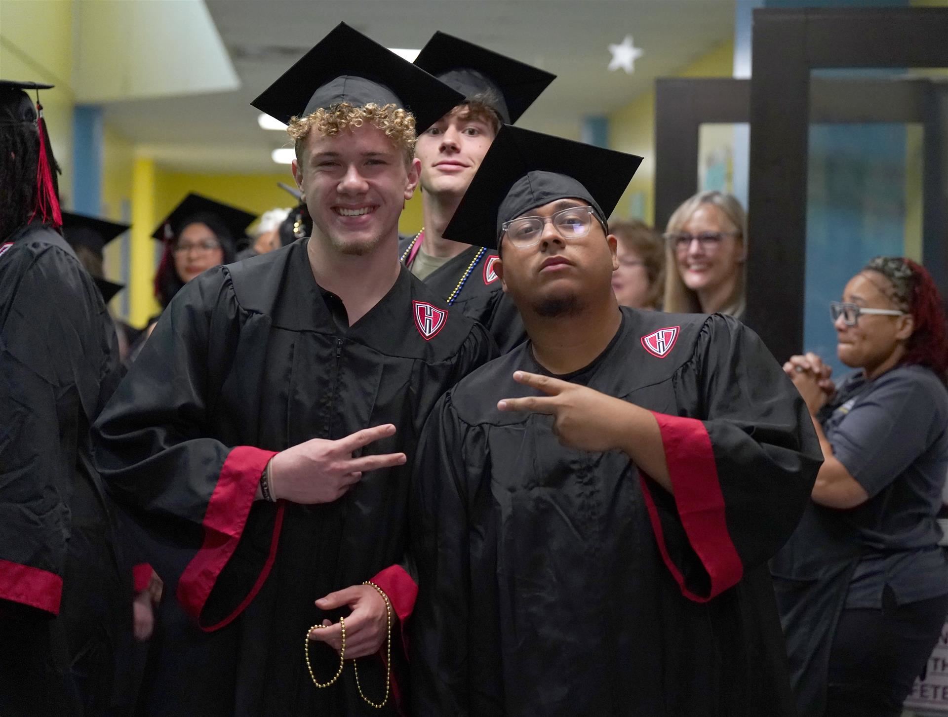 Posing grads