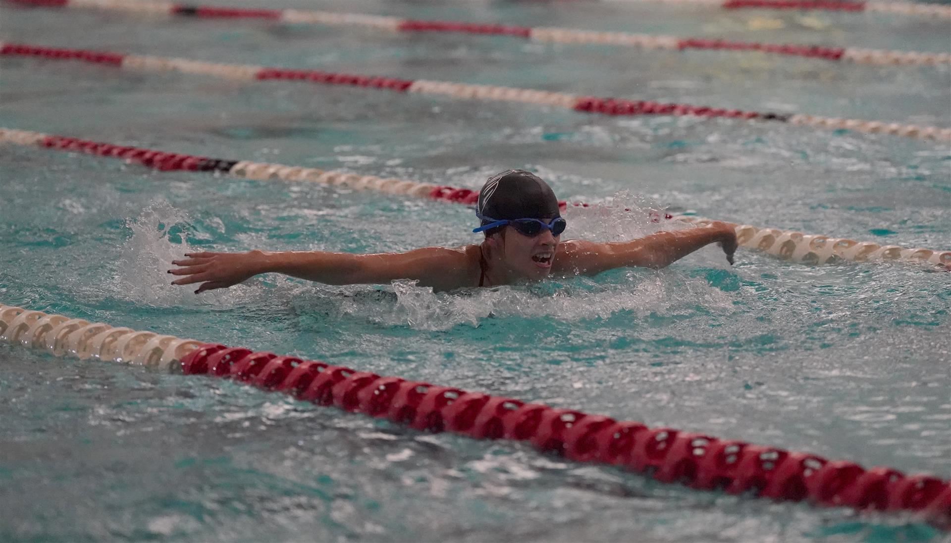 Swimming a lap