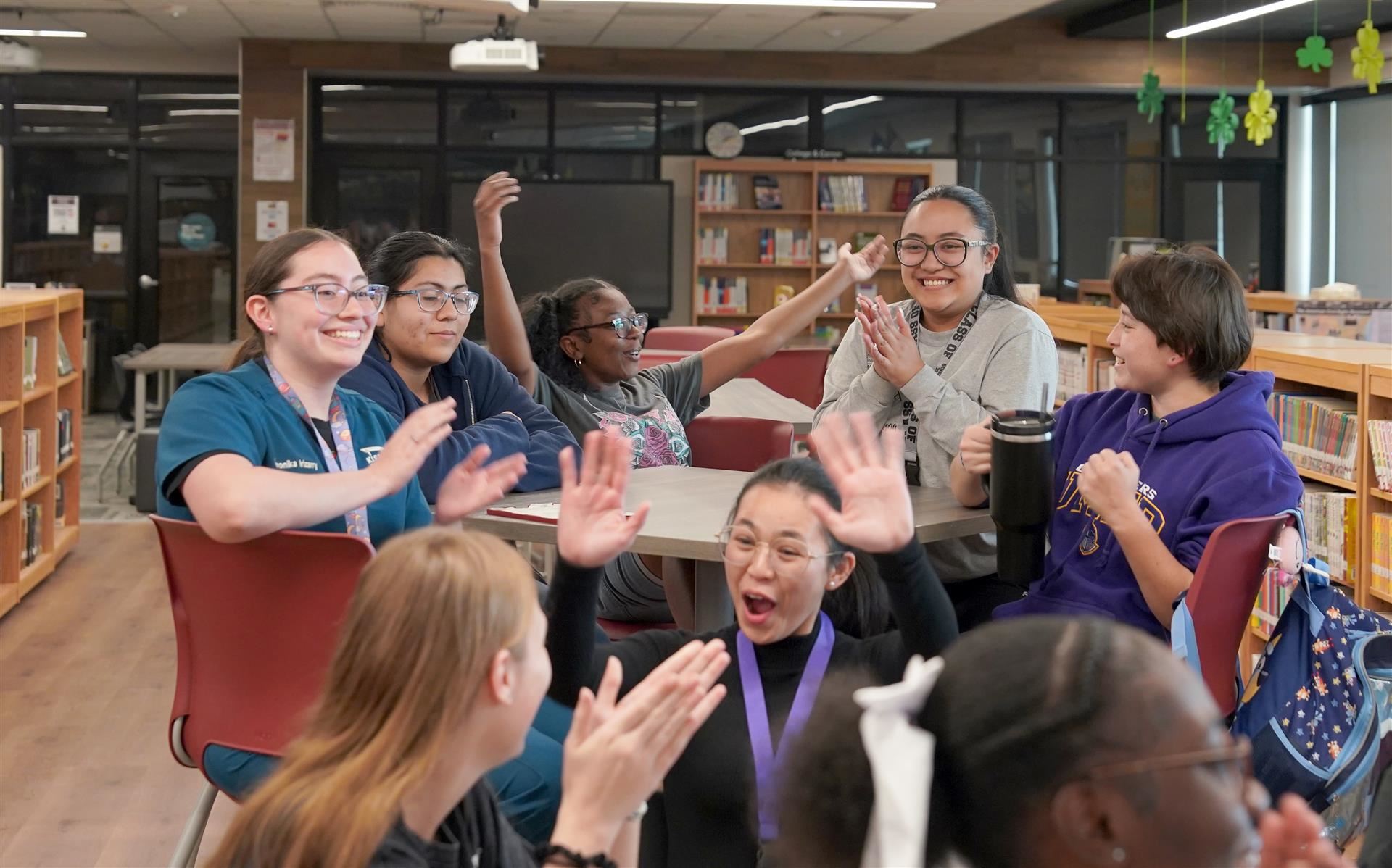 Surprised students