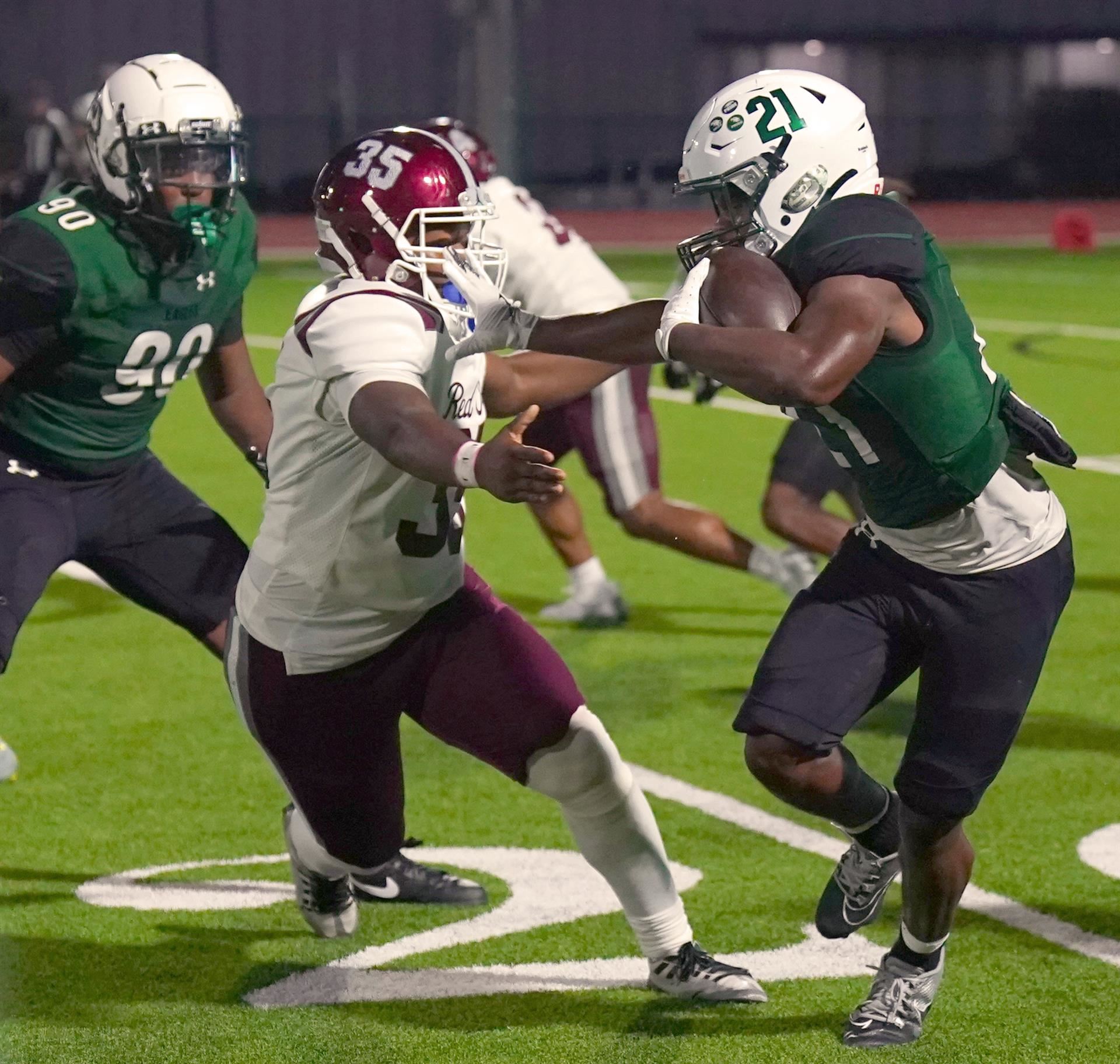 Breaking a tackle
