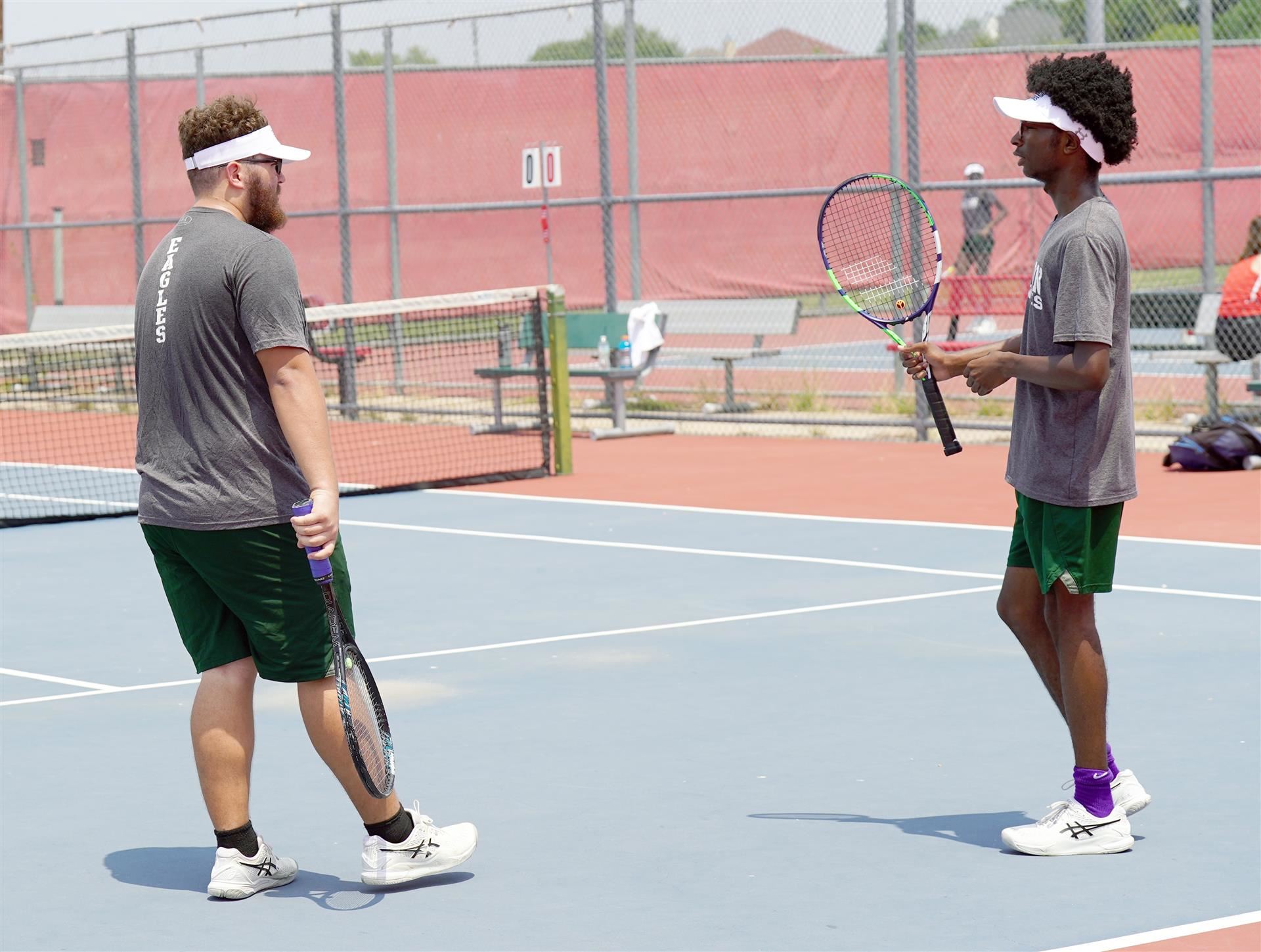 Discussing the next shot