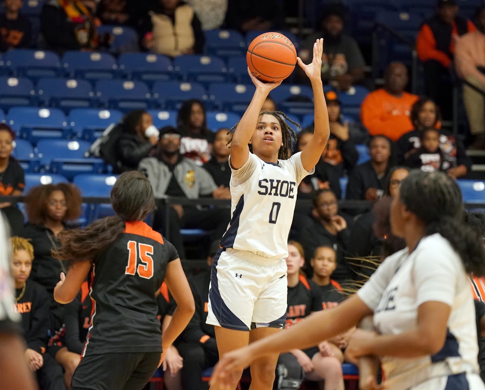 SHS girls shoot the ball