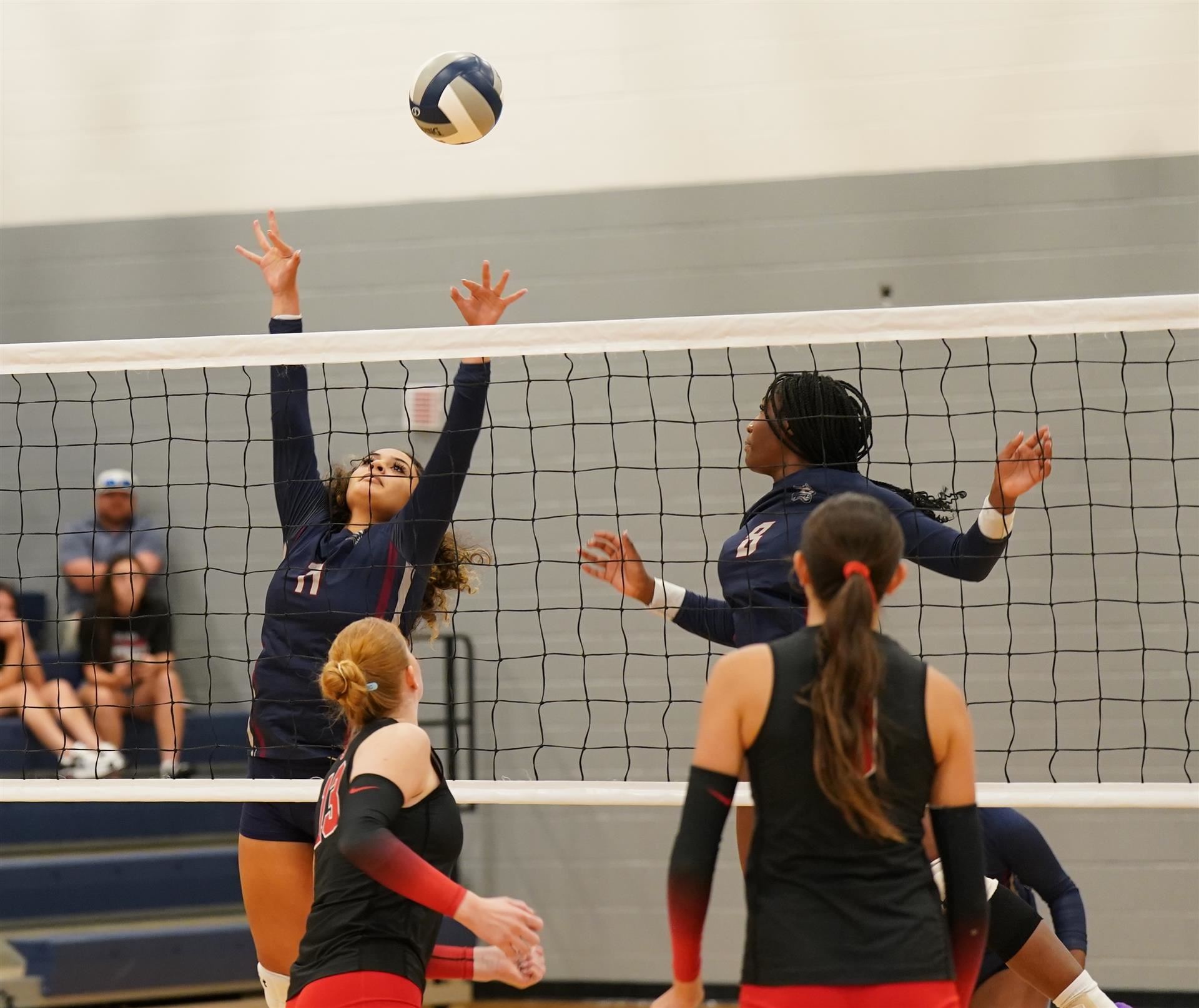 Reaching for the ball