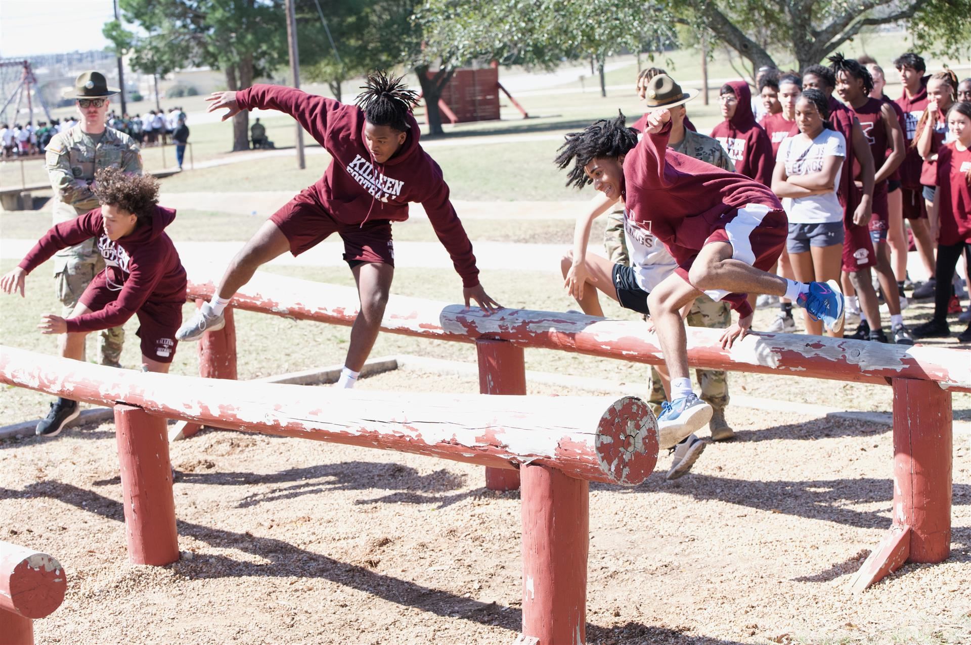 KISD athletes train at post