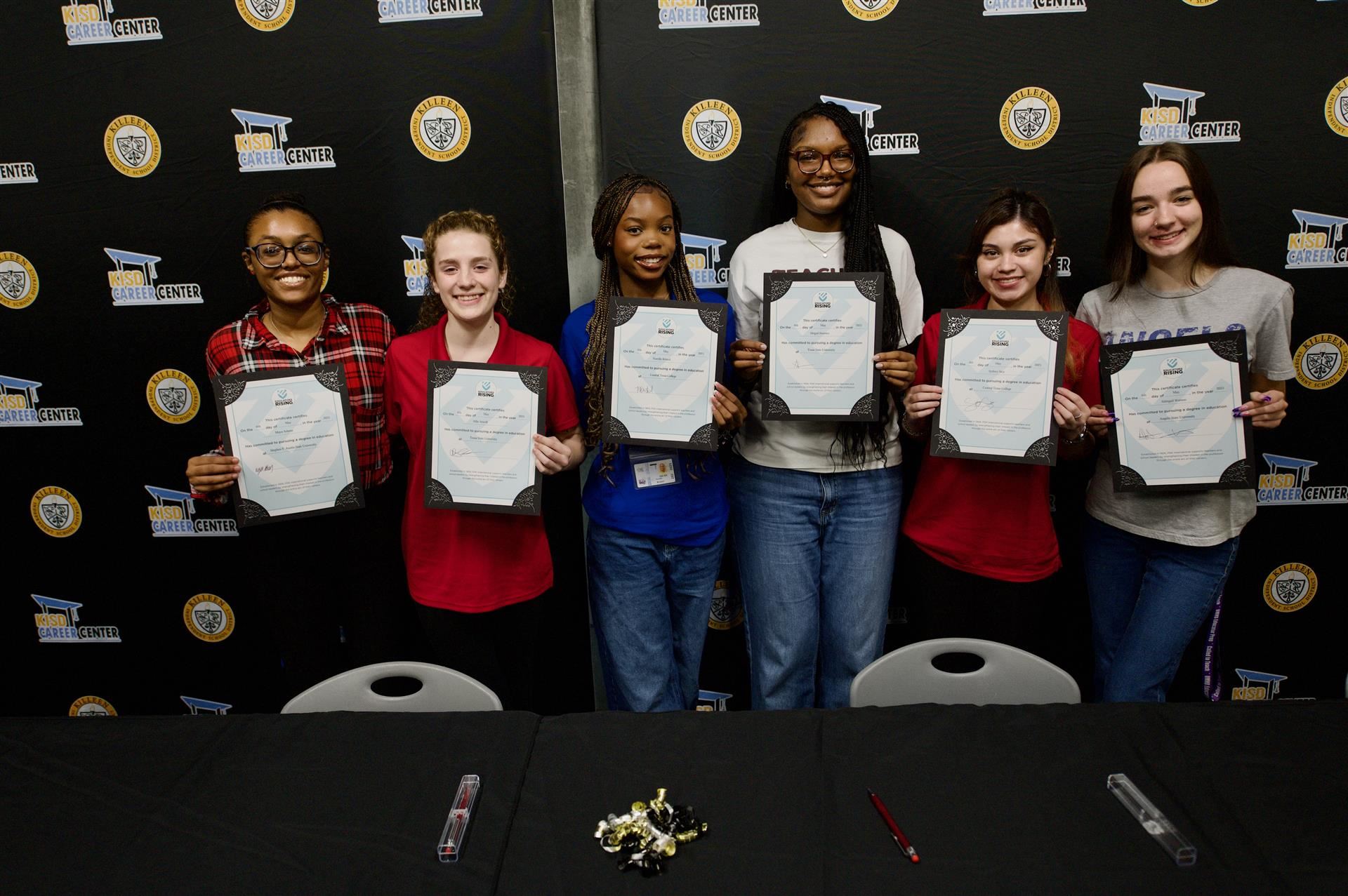 Career Center education signing
