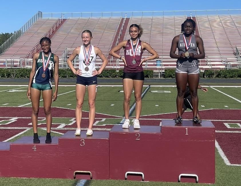 On the podium