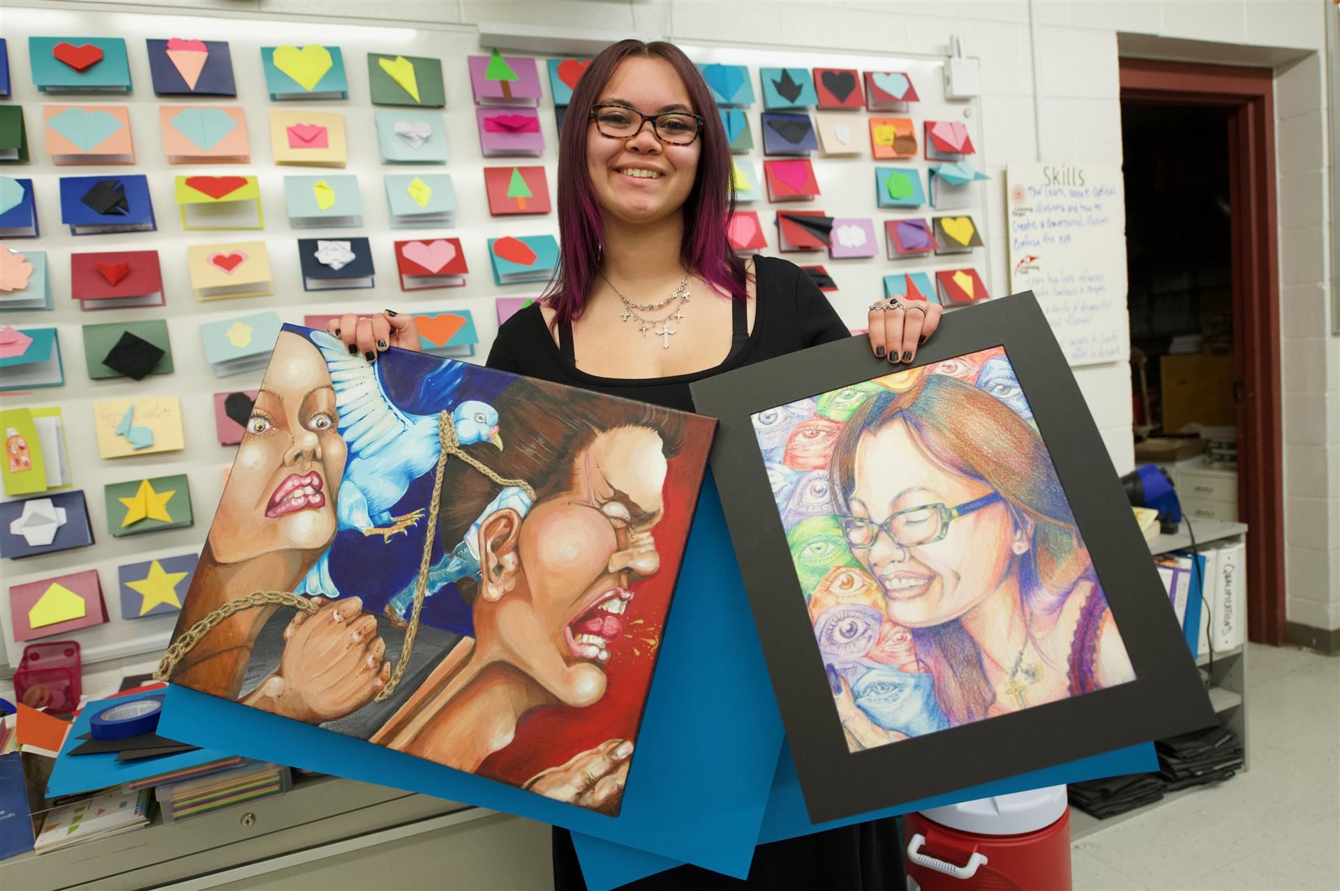 HHHS artist Brianna Jubinville