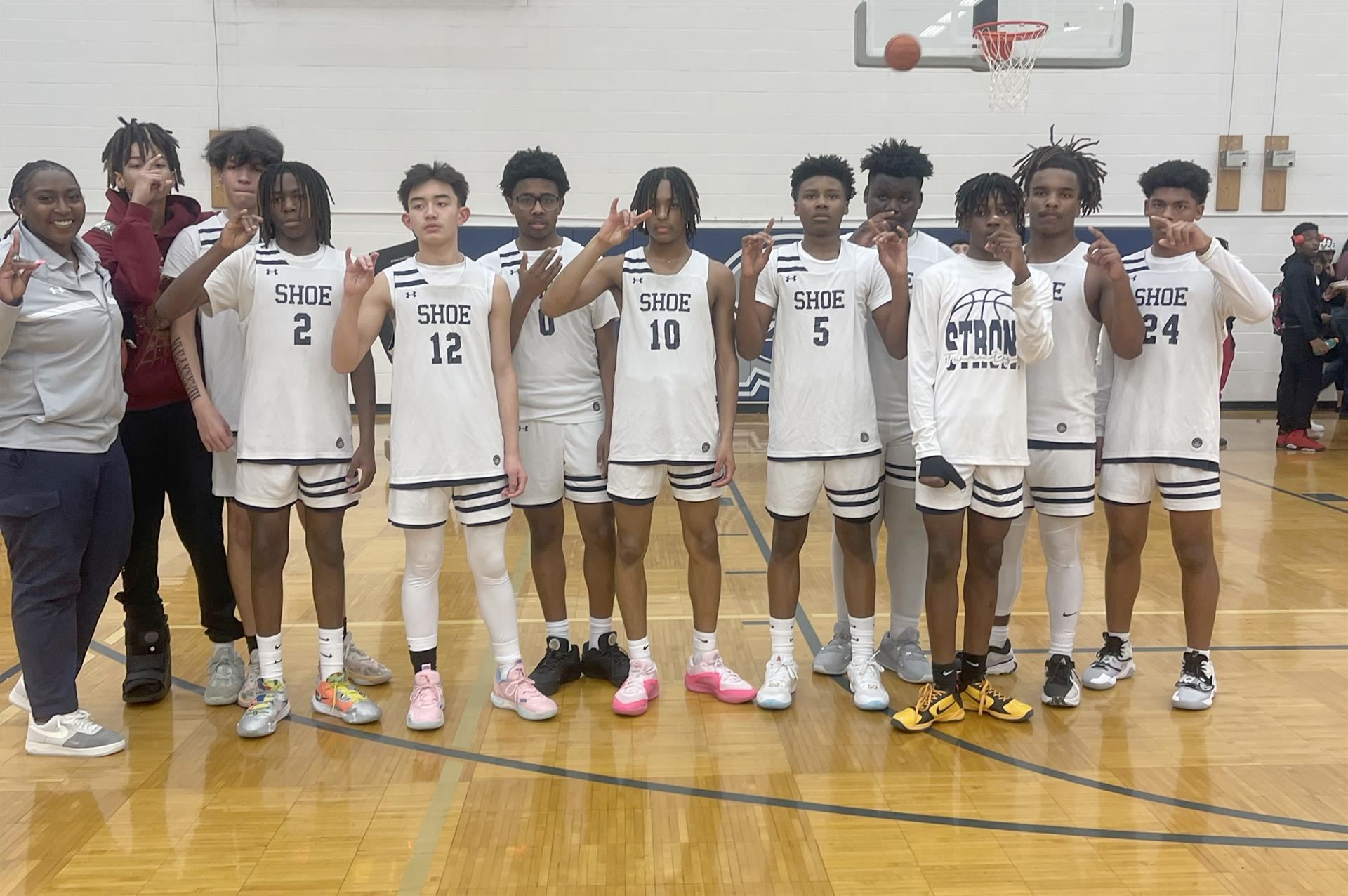 Ninth-grade boys basketball team