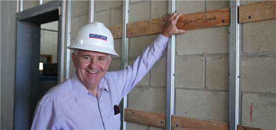  The Writing is on the Wall: Dr. Jimmie Don Aycock Tours New Middle School in his Namesake