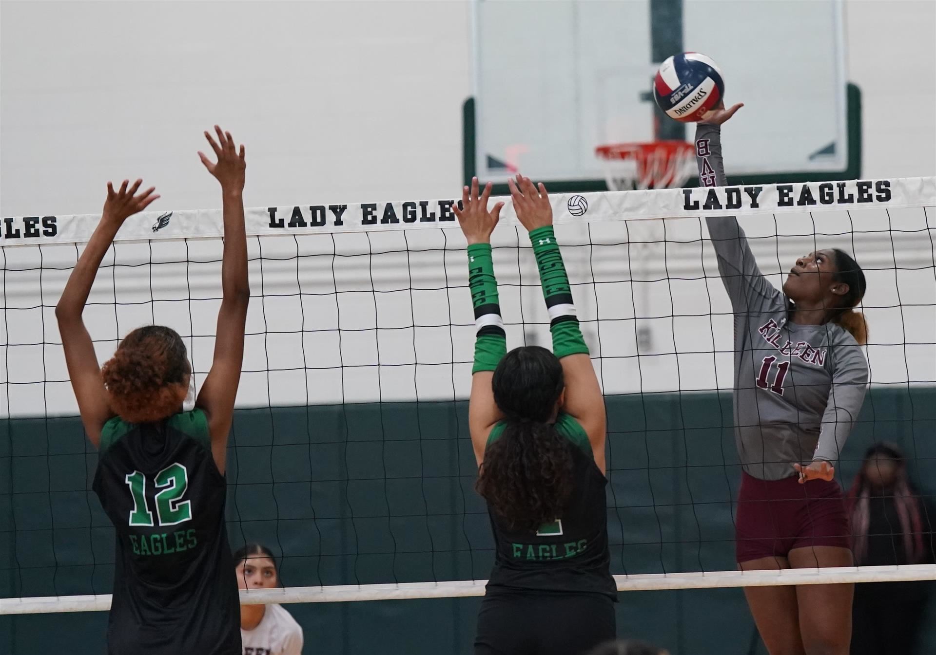 Killeen player with the hit