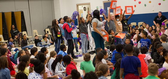 Students Cheering