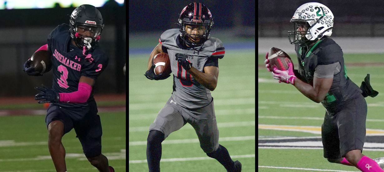 Three football players