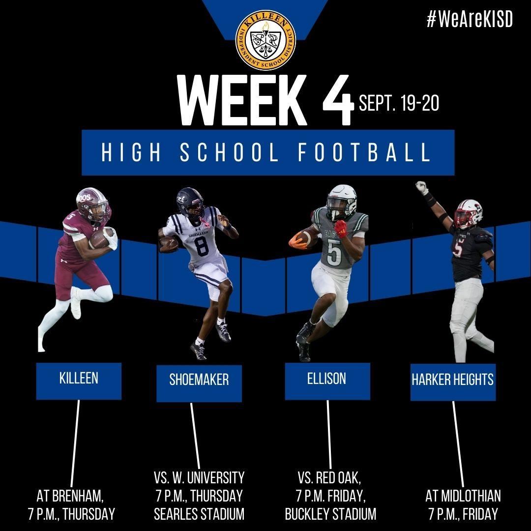 Week 4 football schedule