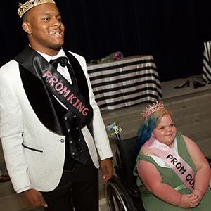 Prom king and queen Shoemaker HS