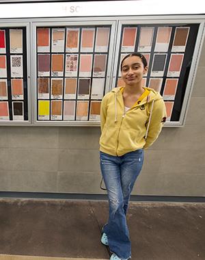CHS painting class studies skin tones