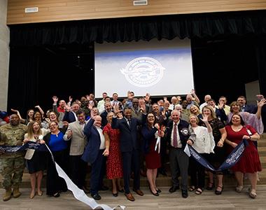 Aycock MS ribbon cutting