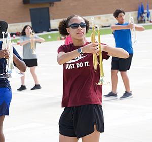 Bobcat band brass section