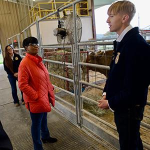 Students raise livestock at Career Center