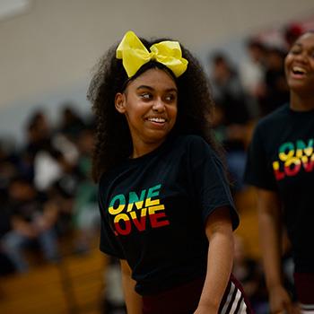 Rancier cheerleaders perform
