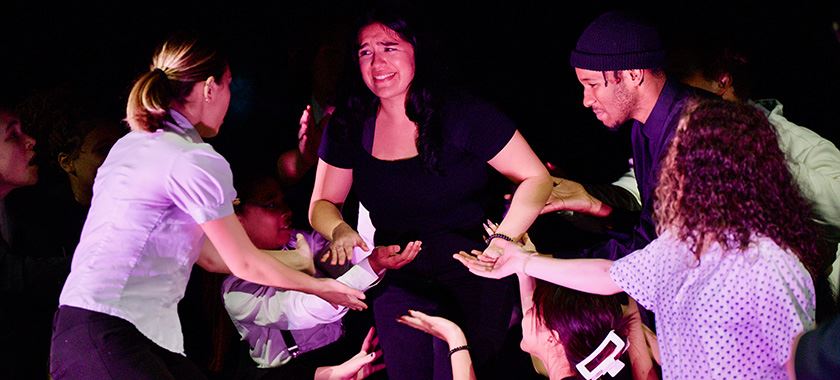 Chaparral HS theater rehearsal
