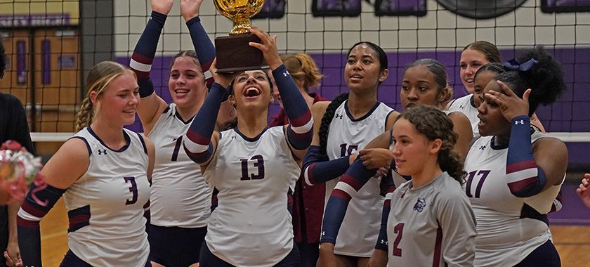 Lady Bobcats hoist trophy