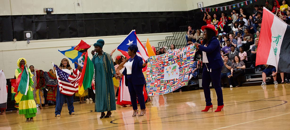 Parade of flags culminates multicultural night