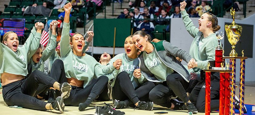 Ellison Emeralds respond as they find out they have won a national championship 