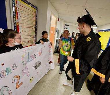 Seniors get congratulations 