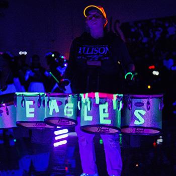 Glow-in-the-dark Eagle rally