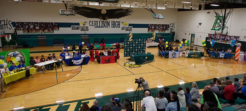 Ellison Athletics Celebrated Eight Signings on Women's Day