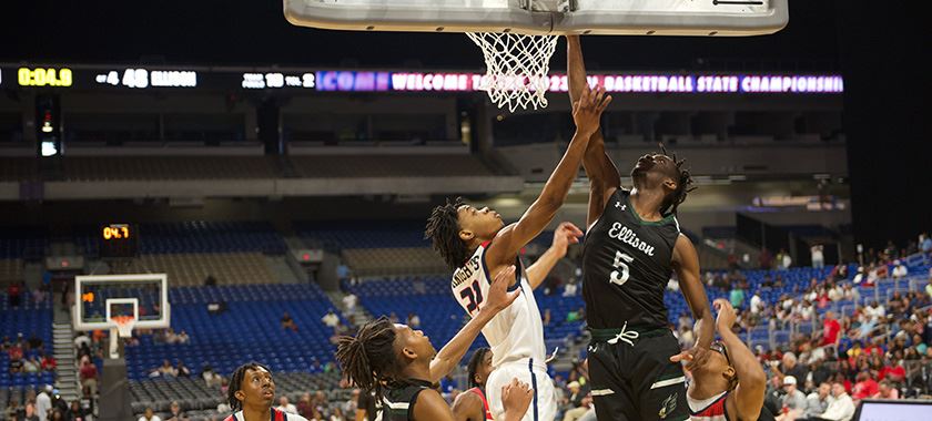 The state's second-ranked Ellison Eagles battled No. 1 Dallas Kimble in the state championship