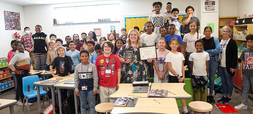  Two Clifton Park classes celebrate finalist Sarah Barnum