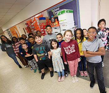 Ira Cross food drive