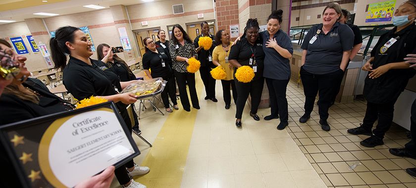  Saegert cafeteria staff earns star
