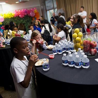 Students give input at food show