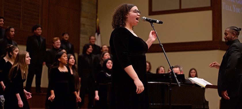 HHHS choir performance at First United Methodist