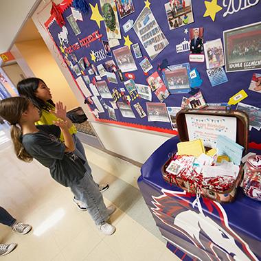 Students consider the past