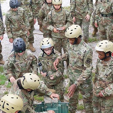 Cadets work on challenge