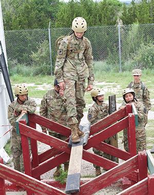 Cadets build bridges