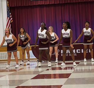 Rancier cheerleaders