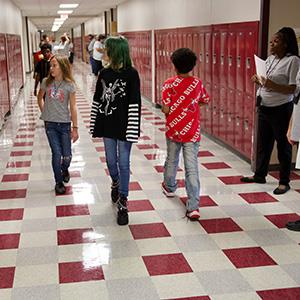 Rancier students find their way to class
