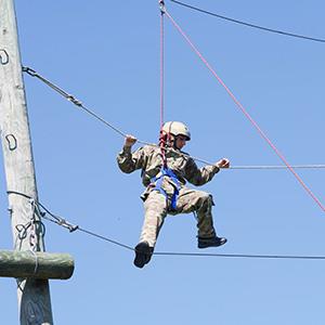 Rope course JROTC challenge