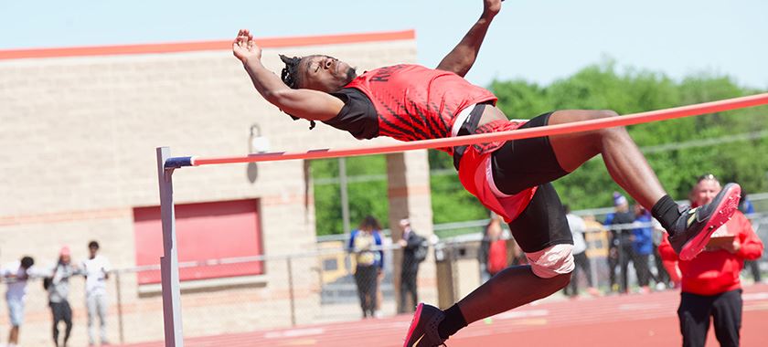  District 12-6A boys high jump
