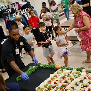 Healthy snacks at Mountain View ES